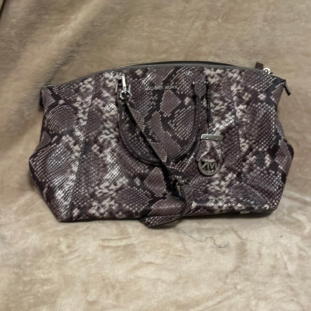 Michael Kors snakeskin shoulder bag